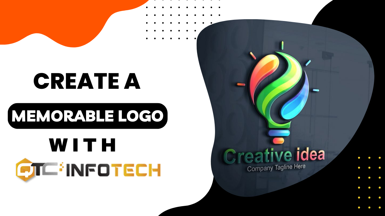 Creative logo design with QTC Infotech