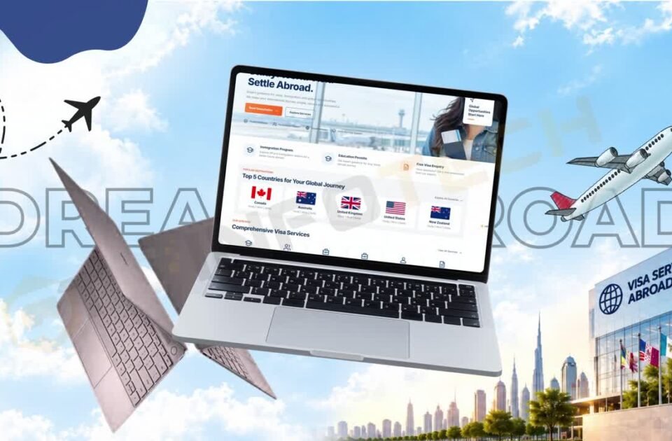 Dream Abroad immigration consultancy website preview